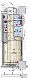 プレサンス栄フェル 1Kの間取図画像
