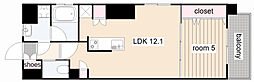 KCLASSYIMAIKE 1LDKの間取図画像
