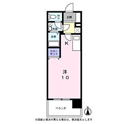 KDXレジデンス神宮前 ワンルームの間取図画像