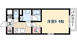 VIOLARESIDENCE 1Kの間取図画像