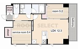AltoRoseNagoya 1SLDKの間取図画像
