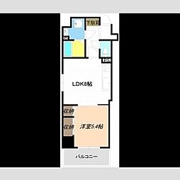 ボワ・ド・ブローニュ 1LDKの間取図画像