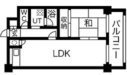 アーバン佐々木36 1LDKの間取図画像