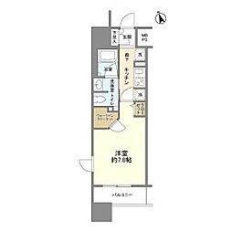 フレールコート東別院 1Kの間取図画像