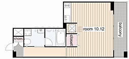 グランアベニュー栄 ワンルームの間取図画像