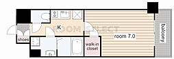 エスリード大須プレシア 1Kの間取図画像
