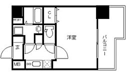 プレサンス丸の内雅風 1Kの間取図画像