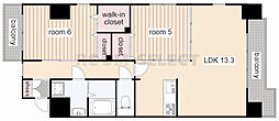 SakuraFujinale 2LDKの間取図画像