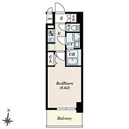 S-RESIDENCE堀田North2 1Kの間取図画像