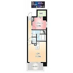 チェスナット88 1LDKの間取図画像