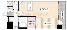 プレサンス新栄ユリシス 1LDKの間取図画像