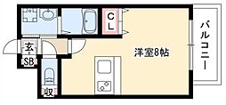 プレサンス新栄デコール 1Kの間取図画像