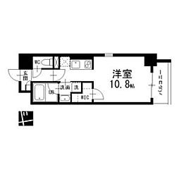 S-FIORE ワンルームの間取図画像