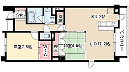 プライムメゾン御器所 2LDKの間取図画像