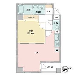 アーバンラックス今池 1LDKの間取図画像