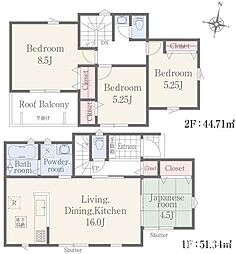 リナージュ北区八景水谷3丁目第1期 2号棟
