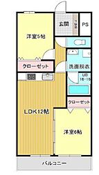 間取図画像 2LDK