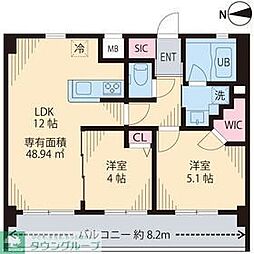 MIA CASA Ｉ 1階2LDKの間取り