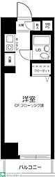 ラフィネ西荻 3階ワンルームの間取り