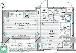 デュオスカーラ麹町 2階1DKの間取り