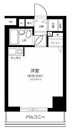 メイツ品川南 1階ワンルームの間取り