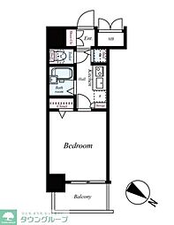 トーシンフェニックス田町 304 3階1Kの間取り