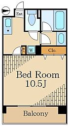 ＧＲＡＣＥ大森 6階1Kの間取り