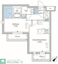 間取図画像 1LDK
