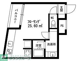 シグマ柿の木坂 ワンルームの間取図画像