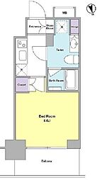 ラベイユ麻布十番 1Kの間取図画像