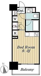 レジディア三軒茶屋 ワンルームの間取図画像