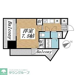 メゾン・ド・ヴィレ渋谷 1Kの間取図画像