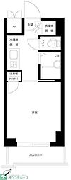 ルーブル白金高輪 1Kの間取図画像