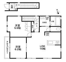フォレストメゾンM 2LDKの間取図画像