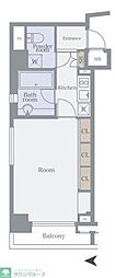 ミディアス渋谷WEST 1Kの間取図画像
