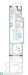 ZOOM信濃町 1LDKの間取図画像