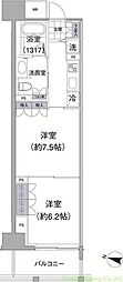 アビティ目黒 2Kの間取図画像