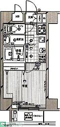 ガリシアヒルズ六本木 1Kの間取図画像