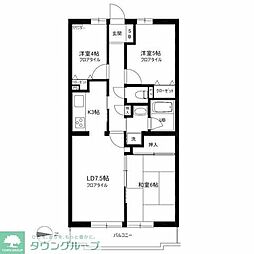 グレース桜新町 3LDKの間取図画像
