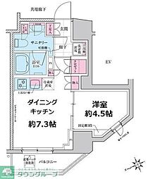 ステラメゾン三軒茶屋 1DKの間取図画像