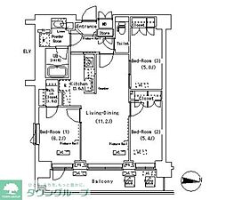 ParkAxis辰巳STAGE 3LDKの間取図画像