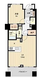 HF銀座レジデンスEAST 1LDKの間取図画像