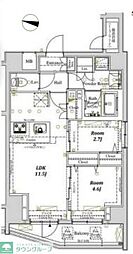 ARKMARK大森町レジデンス 2LDKの間取図画像