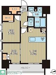 クロスレジデンス蒲田2 2LDKの間取図画像