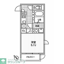 MDM駒沢大学 1Kの間取図画像