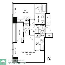 グランスイート虎ノ門 1LDKの間取図画像