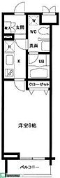 PRIMEURBAN中目黒 1Kの間取図画像