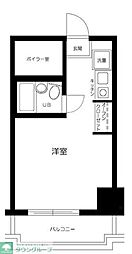 モンテベルデ築地 1Kの間取図画像