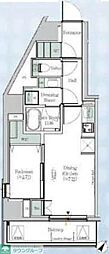ONEROOFResidence木場West 1DKの間取図画像