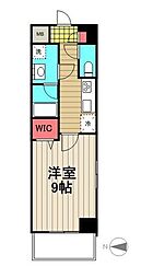 キャメルプレイス 1Kの間取図画像